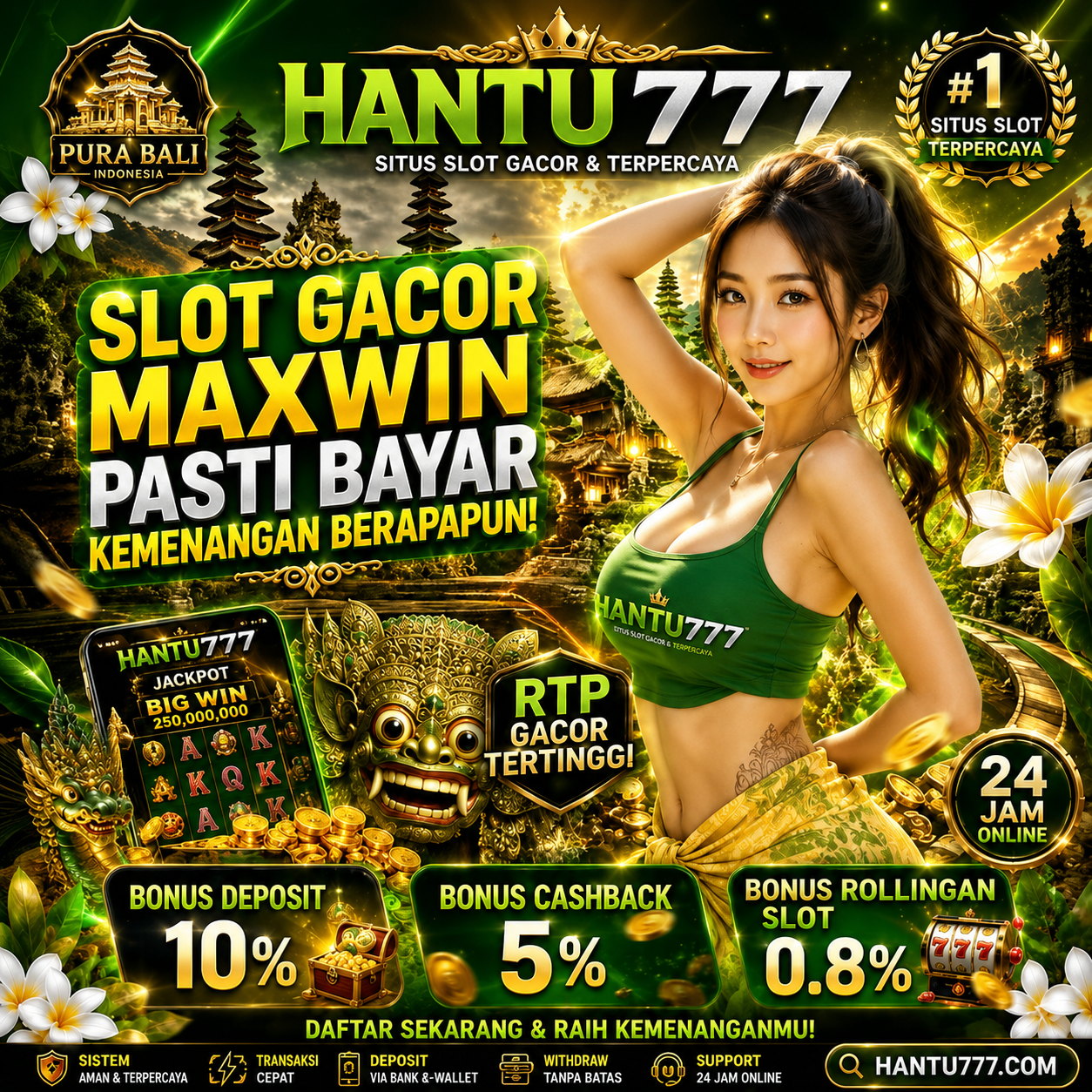 HANTU777 ~ Bandar Judi Online Resmi Slot Online Deposit Qris